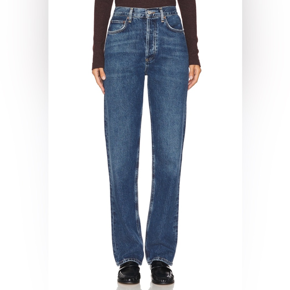 AGOLDE 90s Pinch Waist High Rise Straight Jeans in Control